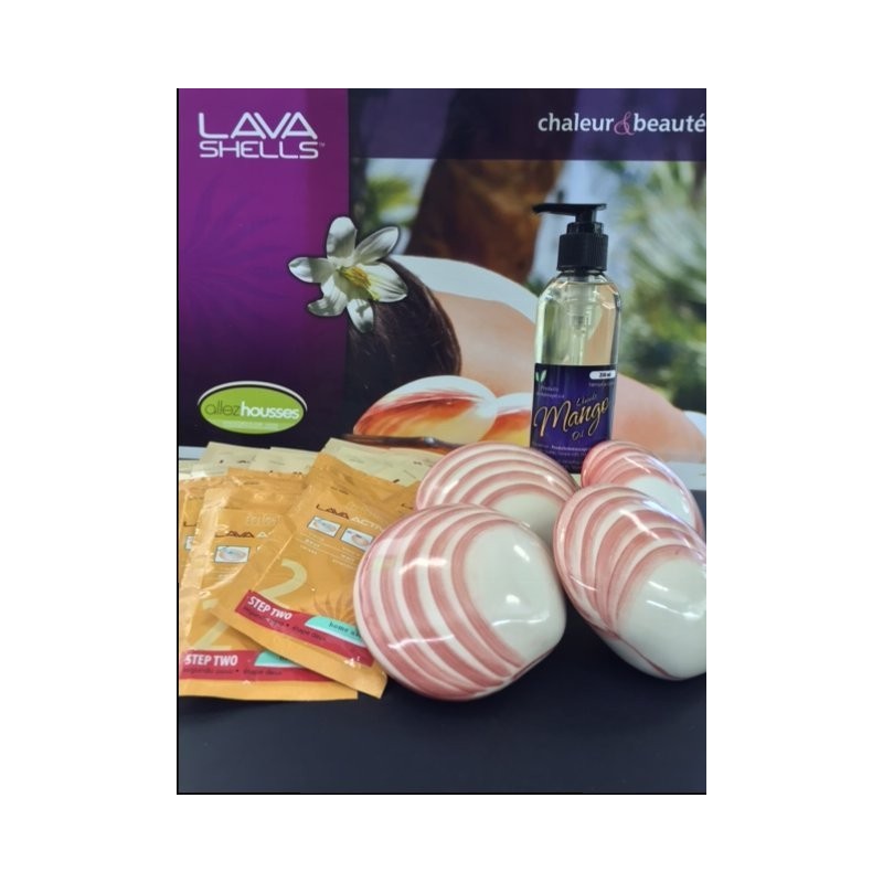 Hot shell massage beginner kit LavaShell Massage Shells