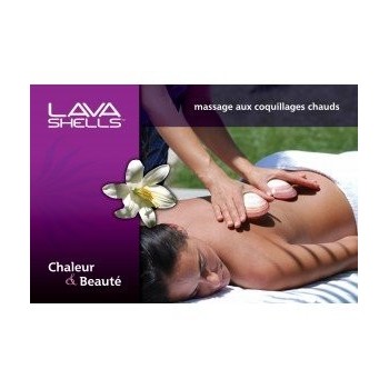 Affiche massage aux coquillages - Mains  Divers