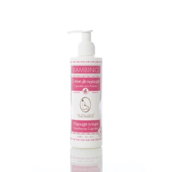 Bambino - Crème de massage Cupcake aux Fraises Les Soins Corporels l'Herbier Produits de massage