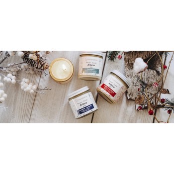 Aroma candle for massage Les Soins Corporels l'Herbier Massage candles