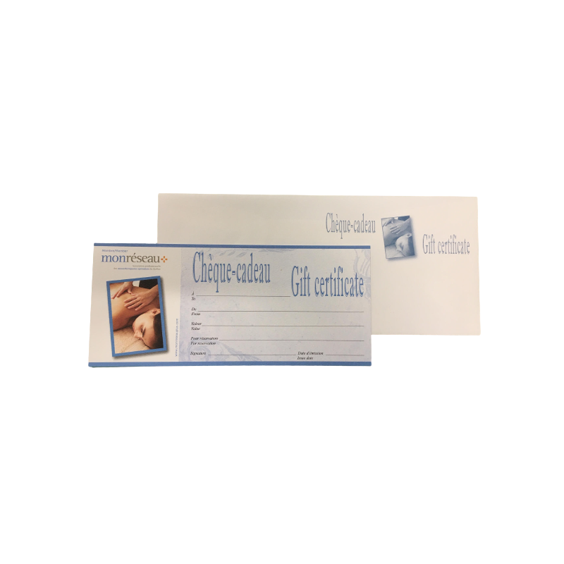 Gift certificate  Various