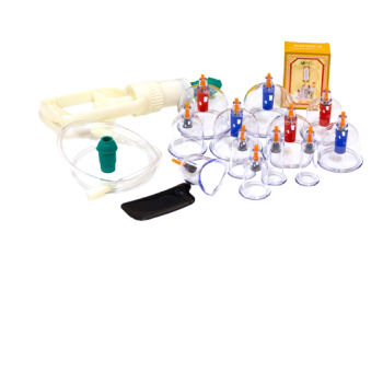12 Cups Vacuum Body Cupping Set  Shop by category - Massage Boutik Products