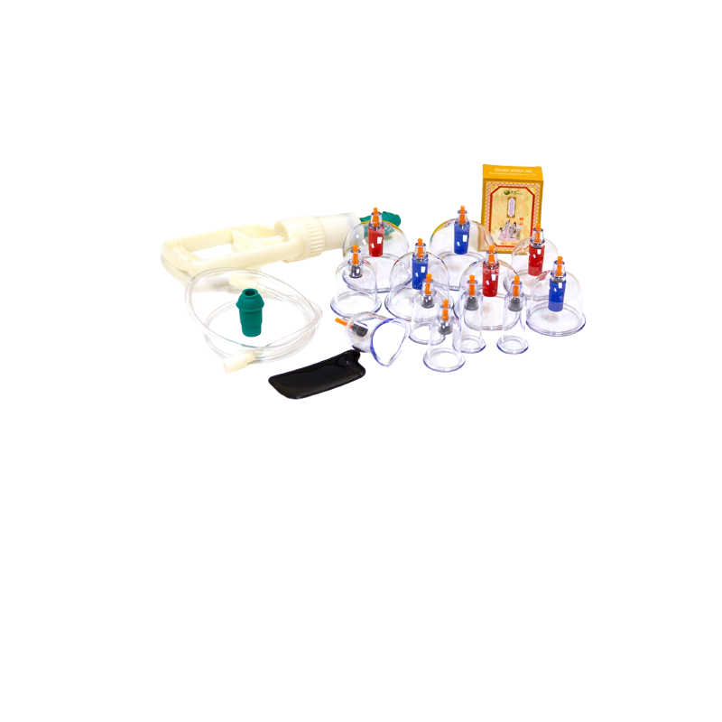 12 Cups Vacuum Body Cupping Set  Shop by category - Massage Boutik Products