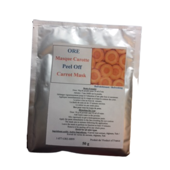Masque peel-off aux Carottes ORE Magasiner tout - Produits Massage Boutik