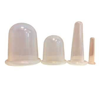 Set of 4 silicone cups  Therapeutic accessories for massage