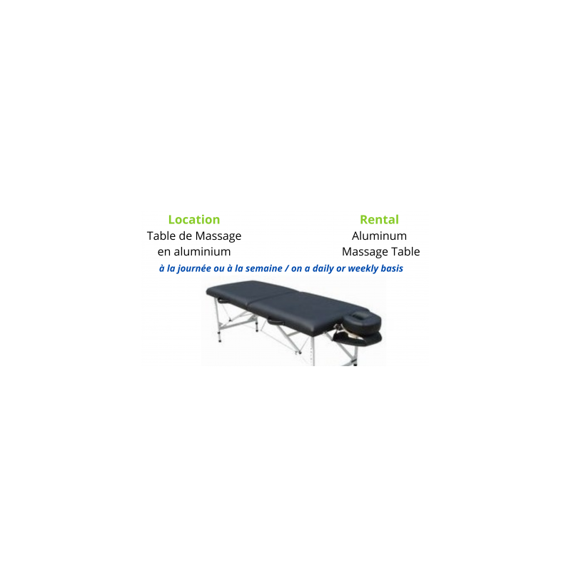 Location Table de Massage en Aluminium  Location