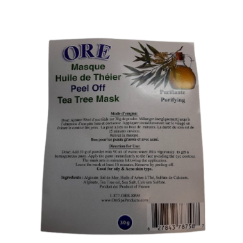 Masque peel-off Huile de Théier ORE Soins de corps