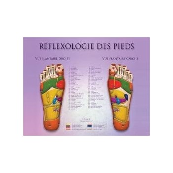 Foot Reflexology (double-sided) Chart  Shop by category - Massage Boutik Products
