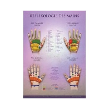 Charte - Réflexologie des Mains  Magasiner tout - Produits Massage Boutik