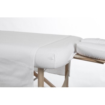 3 Pieces Flannel Sheet Set Allez Housses Massage Linen