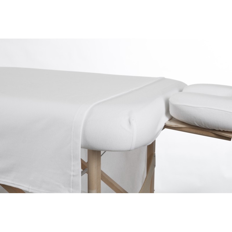 3-pieces white cotton sheet set