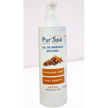 Natural Massage Gel "Chai Sweets" Pur'Spa Shop by category - Massage Boutik Products