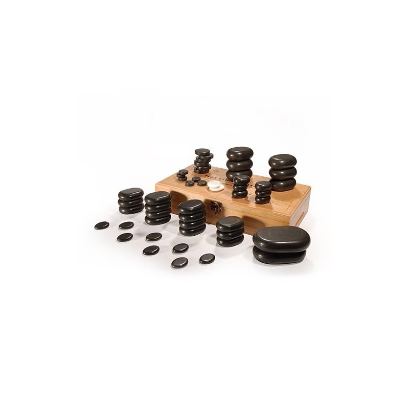 Coffret de 50 Pierres de Massage  Pierres de massage