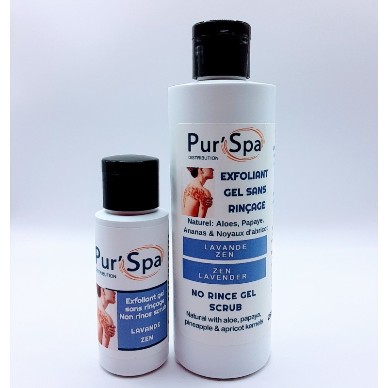 No Rince Exfoliating Gel Scrub - Zen Lavender Pur'Spa Accueil