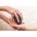 Pierre auto-chauffante noire LavaShell Coquillages de massage