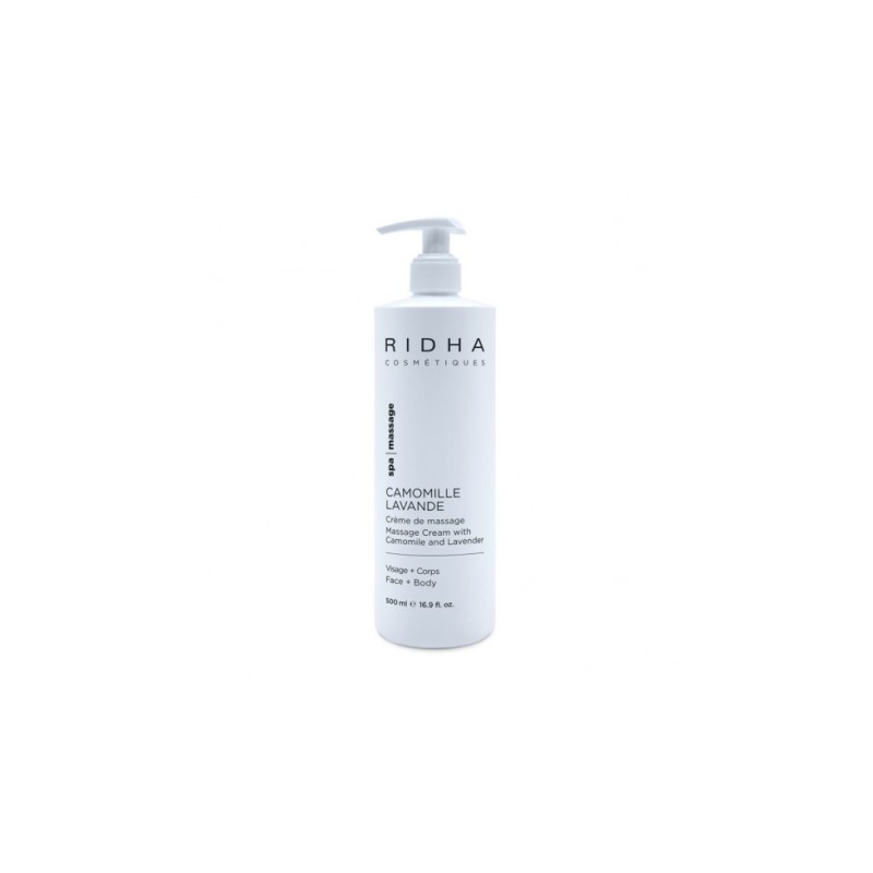 Crème de massage Camomille & Lavande Ridha - 500ml
