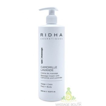 Crème de massage Camomille & Lavande Ridha - 500ml