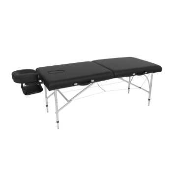 Aluminium portable therapeutic table with breathing hole