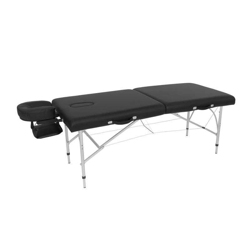 Aluminium portable therapeutic table with breathing hole