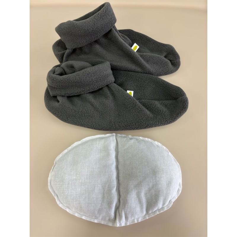 Heated rye slippers