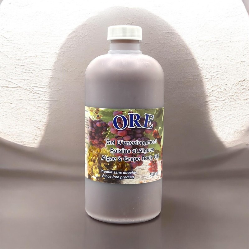 Gel d'enveloppement sans rinçage - Algues & Raisin ORE Soins de corps