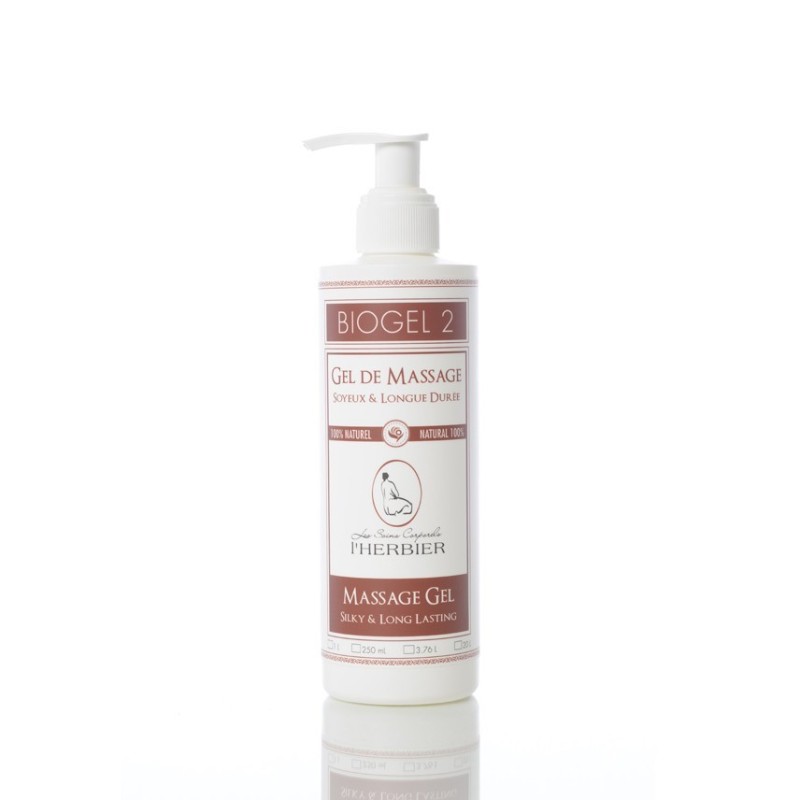 Biogel 2 - Soyeux et longue durée Les Soins Corporels l'Herbier Produits de massage